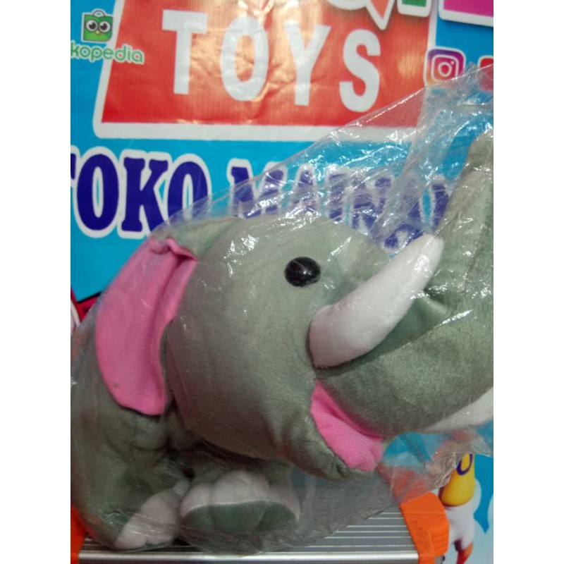 Boneka Gajah Hitam Jumbo