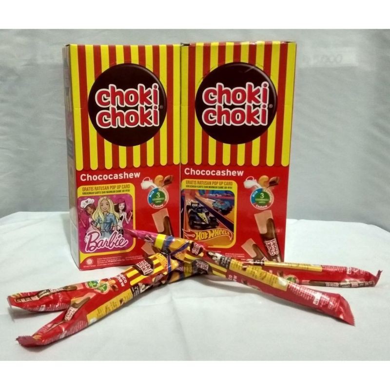 

CHOKI CHOKI ISI 20 STIK X10 GRAM CHOKI CHOKI CHOCHOCHASEW COKLAT STIK