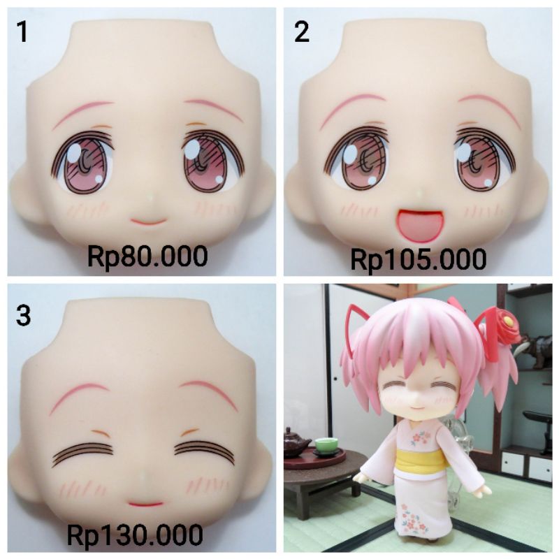 432 Nendoroid Madoka Kaname: Yukata Ver. Faceplate Madoka Magica Split