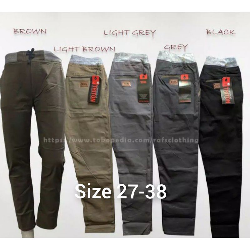 CELANA CHINO RIP | CELANA PANJANG PRIA | CELANA SLIM FIT | CELANA PRIA | 27-38