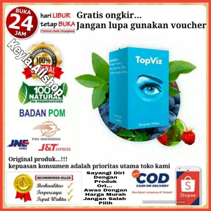 TOPVIZ obat mata terbaik mengatasi penyakit mata minus katarak rabun obat topviz asli 100% original