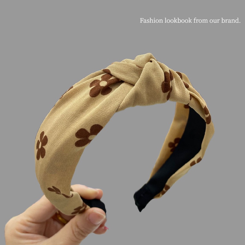 Bandana Wanita Gaya Korea Bando Simpul Polos Fashion Aksesoris Wanita Korean Import Headband