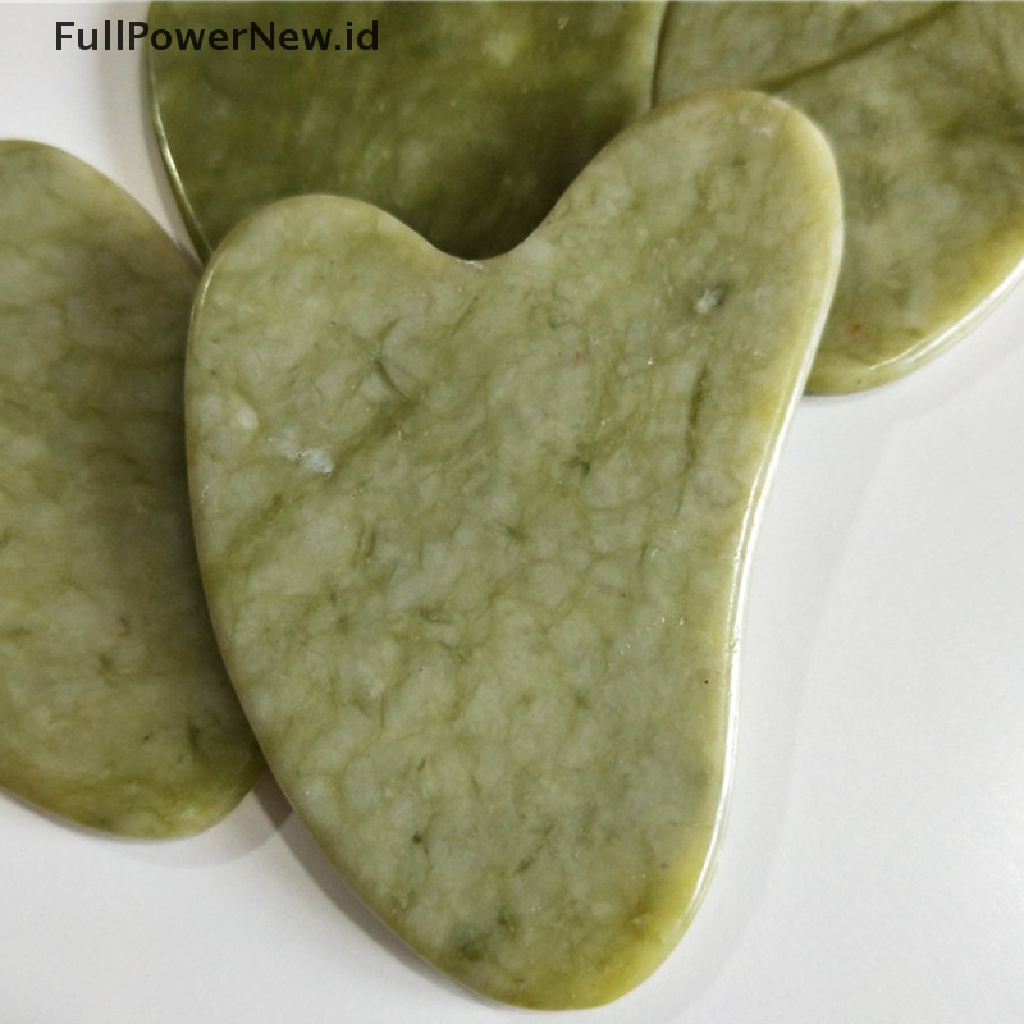 [Full] Natural Jade Stone Guasha Board Massage Tool SPA Therapy Gua Sha Massager .