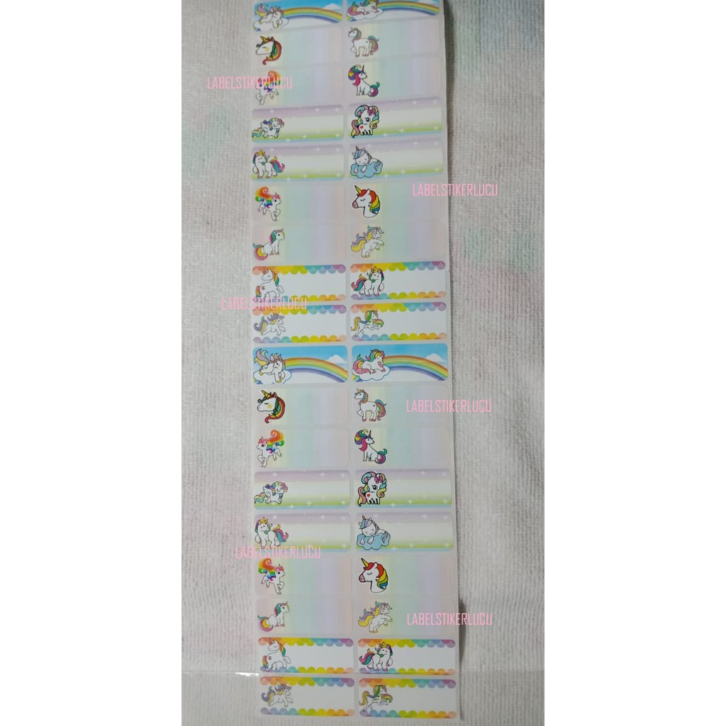 

Sticker Label Motif Unicorn (isi 42pcs) variasi gambar