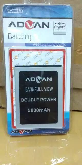 Batre advan I6A I6 Full view original oem 5800mah