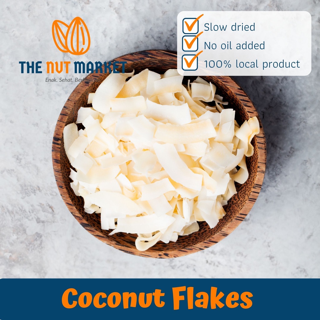 

Coconut Flakes 50-500 g Kelapa parut kering