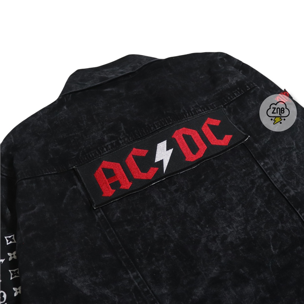 ZINBONS PATCH TULISAN BACKPATCH TULISAN ACDC EMBLEM MUSIC TERLARIS