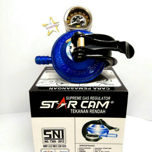 REGULATOR GAS ELPIJI STARCAM SC-T12RM REGULATOR ANTI BOCOR