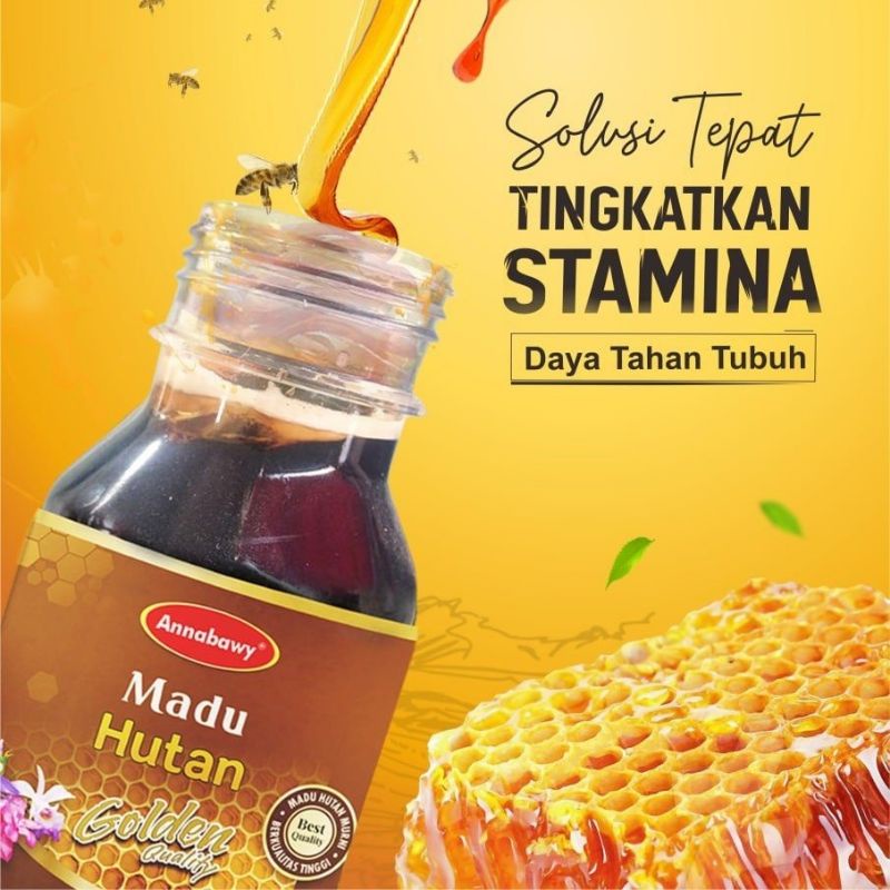 Madu Hutan Asli Golden Annabawy 275 ml - Madu Murni Kualitas Tinggi