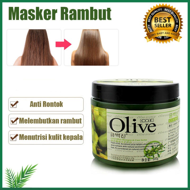 [ READY STOCK ] Hair Mask Creambath Masker Rambut Murah ala Salon Ekstrak Minyak Zaitun 500gr