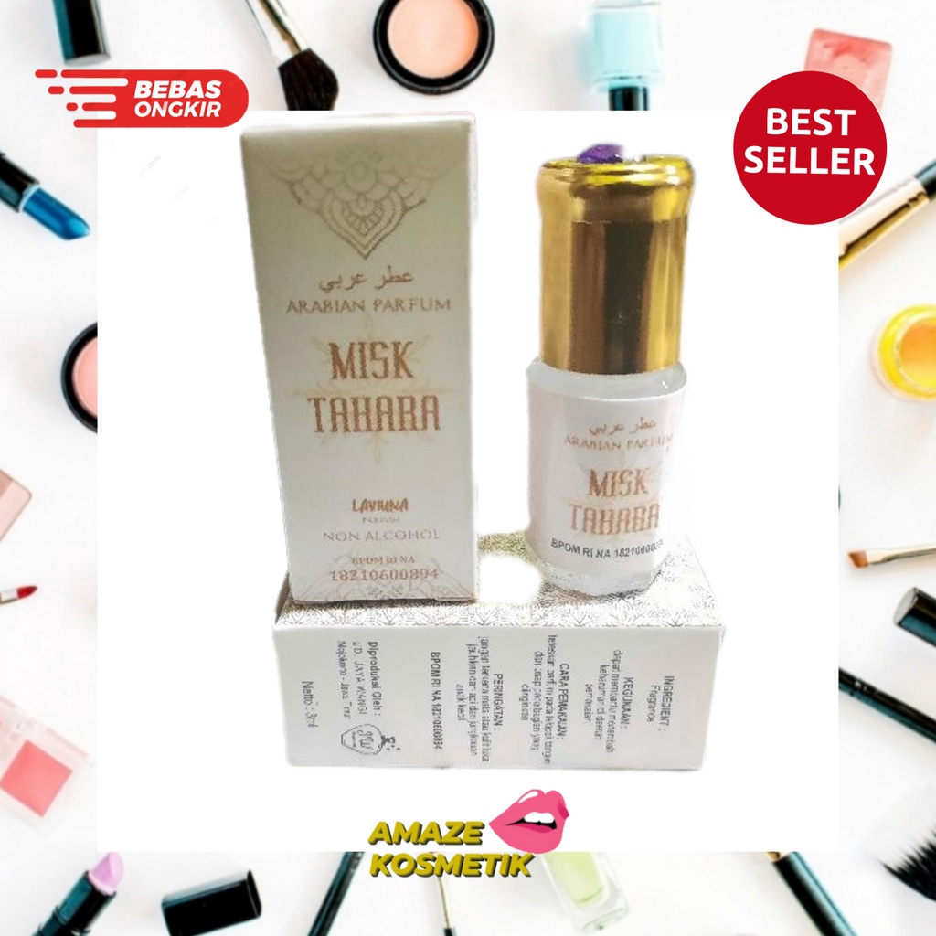 MISK THAHARAH PEWANGI BPOM 3ML / PARFUM MISS V. (BPOM)