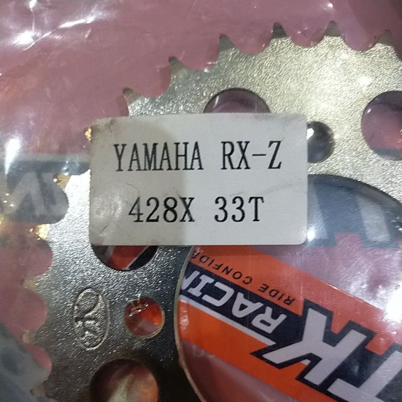 SSS RXZ GER 428 GEAR BELAKANG PNP RXZ RX KING JUPITER VEGA CRIPTON FIZR RX SPECIAL Z125 TIARA ALFA mx135-TK 428 x 33