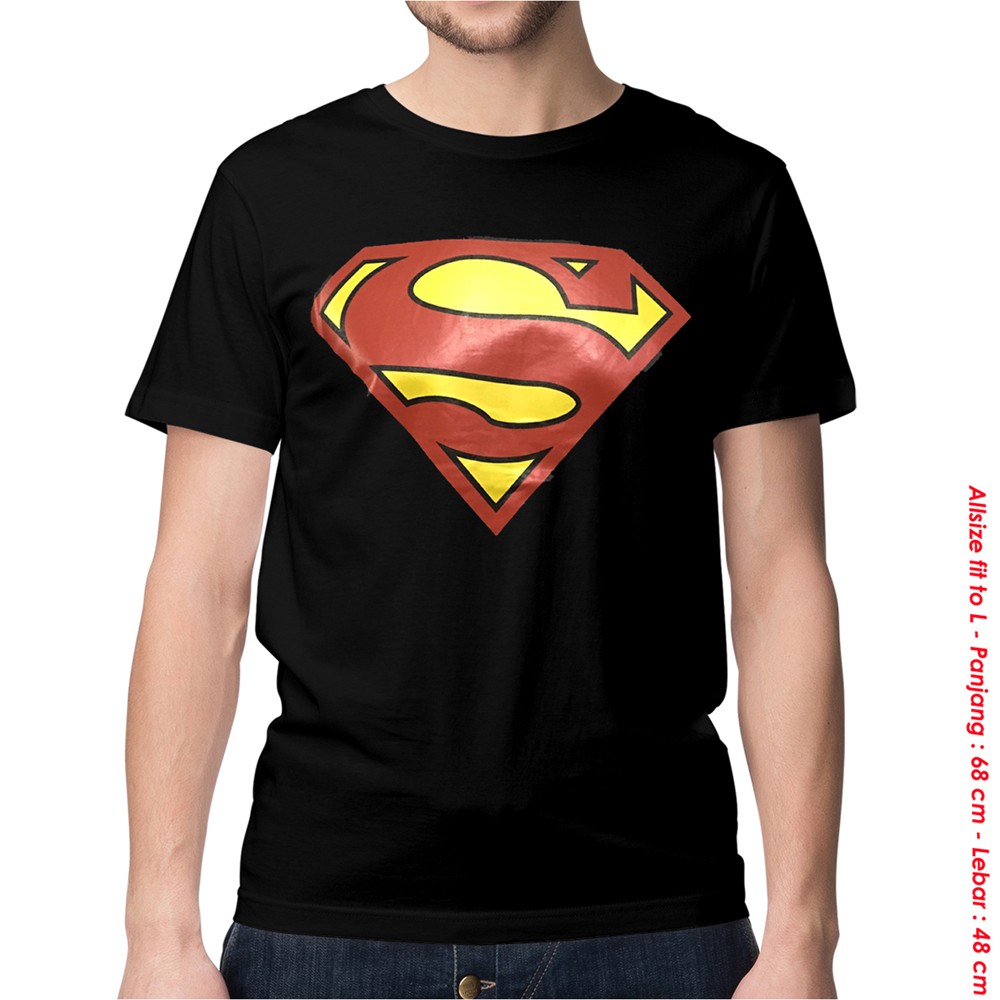 black superman t shirt full sleeve