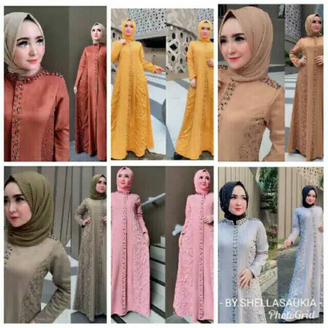 Gamis suede by shellasaukia