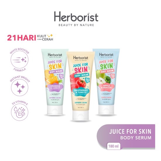 Herborist Juice For Skin Body Serum - 180gr Serum Badan pencerah kulit