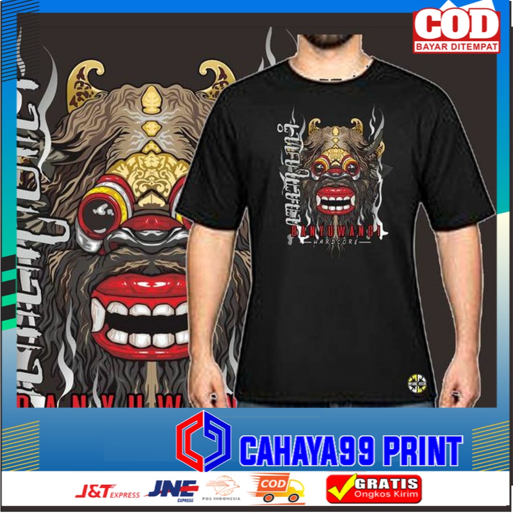 Kaos Jaranan Catton Combed 30s Original Kaos Budaya Kuda Lumping Buto Banyuwangi