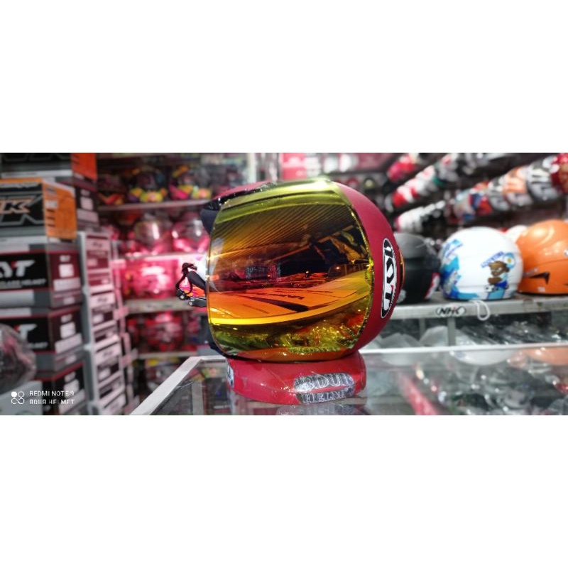 Helm kyt kyoto r red dof paket ganteng 100% original sni-dot-4