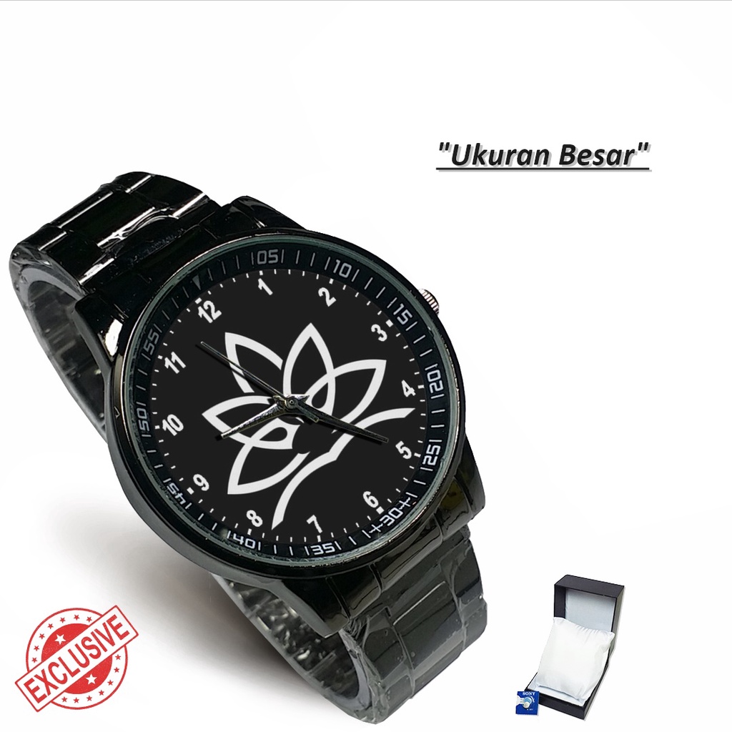 Jam Tangan Rantai Couple BUNGA TERATE (Cool)