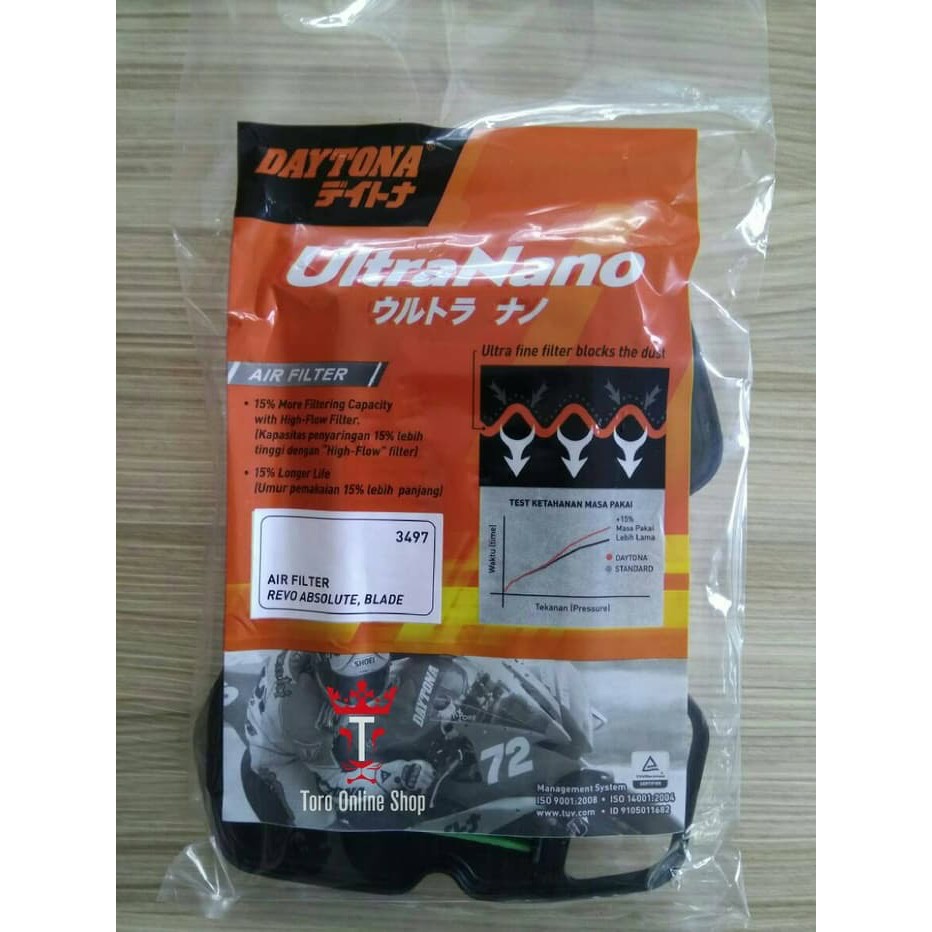 FILTER UDARA DAYTONA RACING HONDA REVO ABSOLUTE / BLADE ORIGINAL