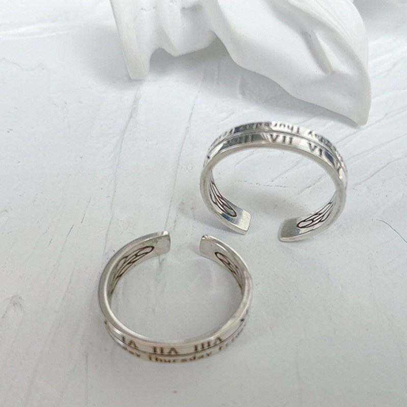 Roman Numeral Ring Accessories Retro Hip Hop Harajuku