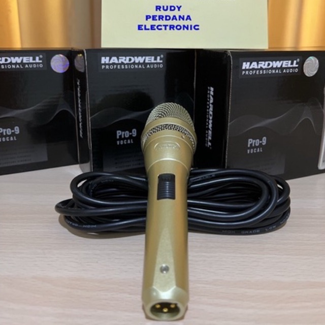 MICROPHONE MIC CABLE MIKROPON MIK KABEL HARDWELL PRO9 PRO-9 5M 5 METER ORIGINAL ORI BAGUS TERLARIS TERBAIK GARANSI