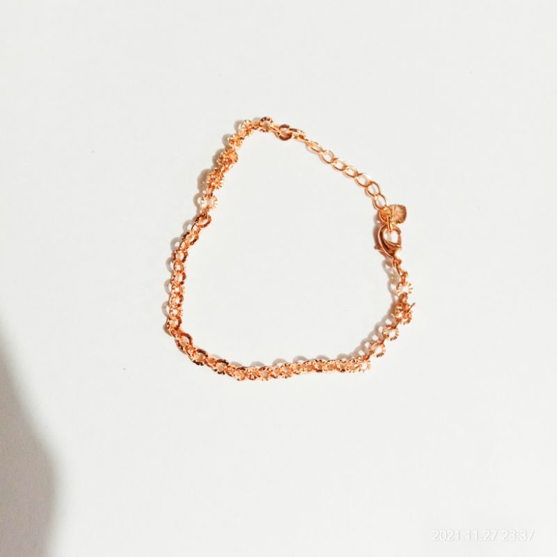 gelang anak perempuan xuping  warna emas gelang anak xuping model rantai