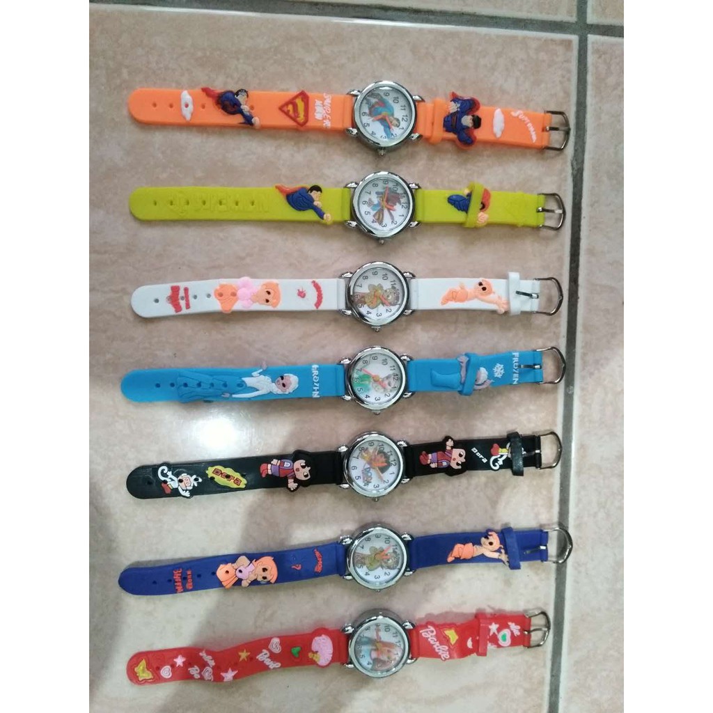 jam tangan anak karakter karton