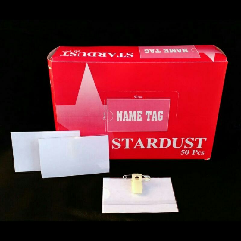 

GROSIR PAPAN NAMA NAME TAG KERTAS MIKA PUTIH POLOS JEPIT STARDUST MURAH PTK JKT