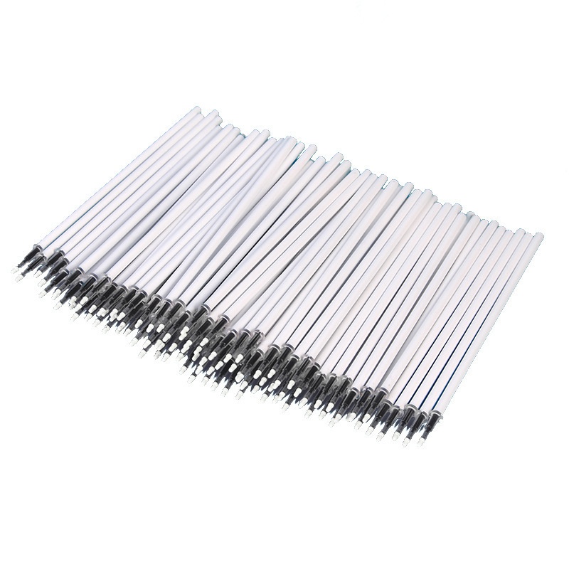 20 Pcs 0.5mm Black Ink White Pole Neutral Refill Carbon Refill for Office Test Stationery