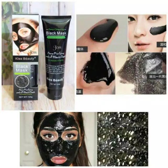 (CYBER) COD BLACK MASK KISS BEAUTY - MASKER ARANG KISS BEAUTY