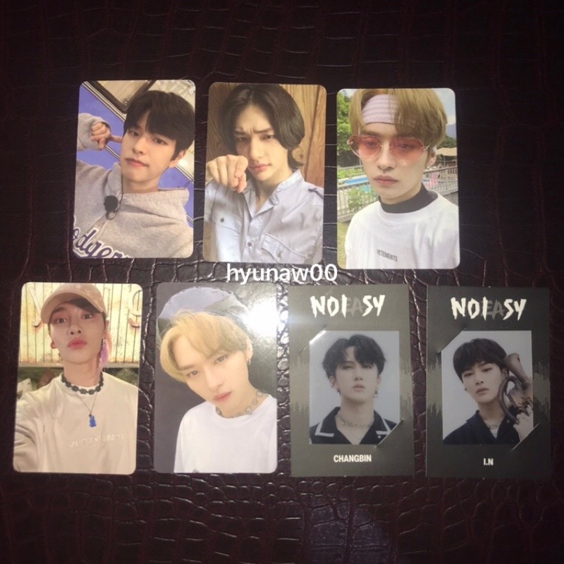 STRAY KIDS NOEASY OFFICIAL PHOTOCARD || DS HYUNJIN DS LINO DS SEUNGMIN IN