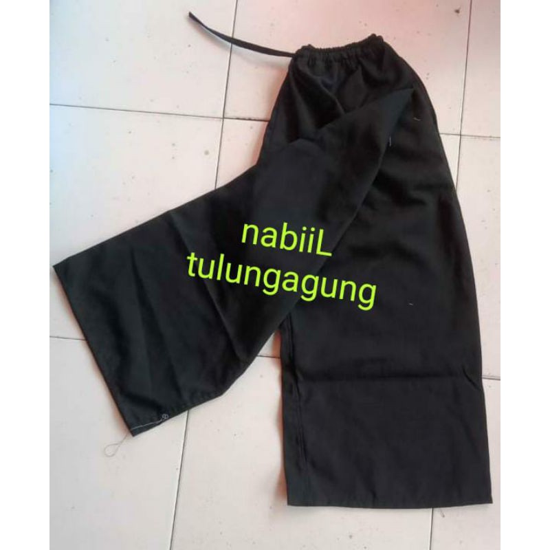 celana pendek kombor hitam silat karate dewasa
