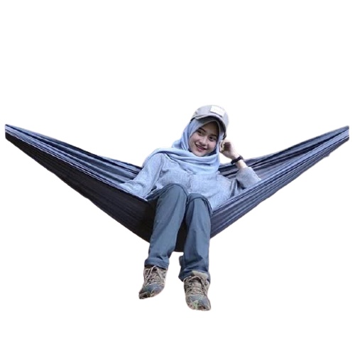 hammock singel ayunan gantung / beban max 150 kg include tali 2 pcs / hamok pohon / hemok / hamock ayunan /hemok / hemock / ayunan gantung-6