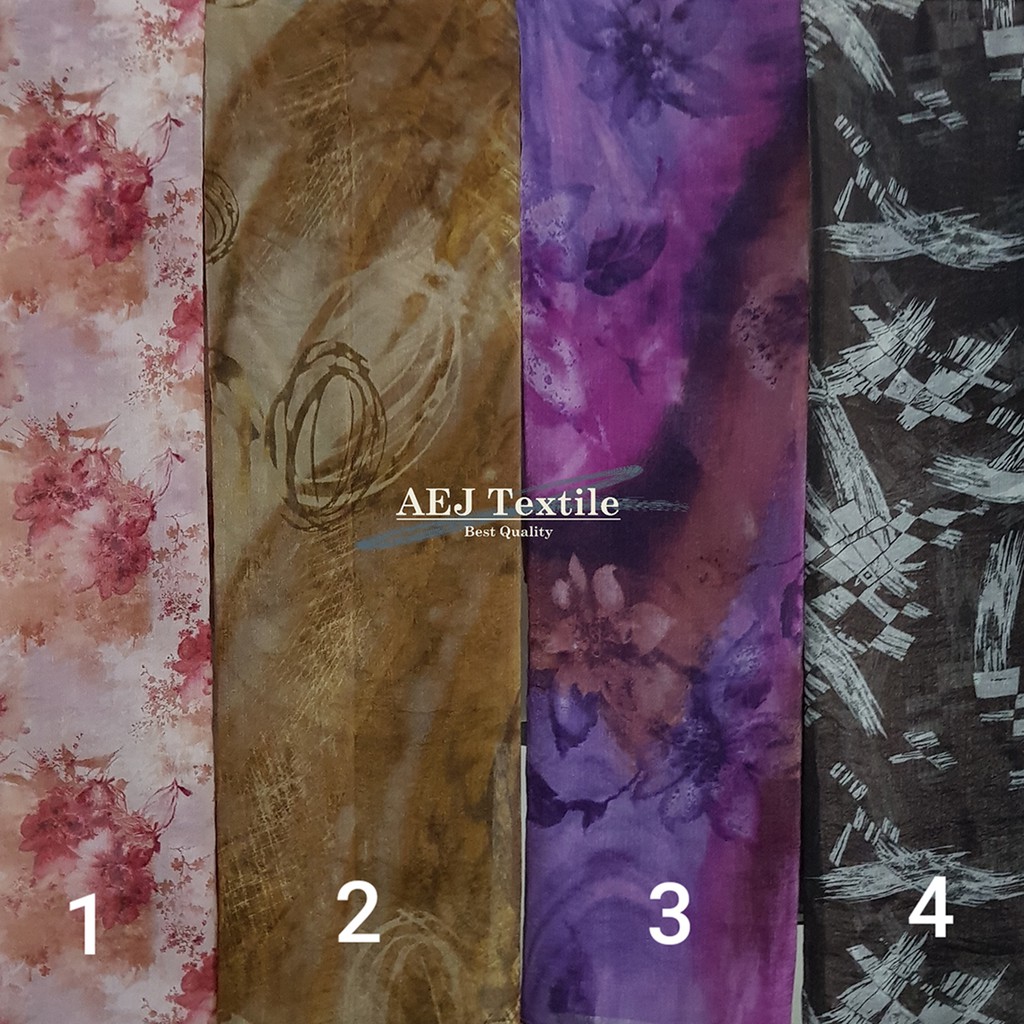 hijab bahan hycon metalic motif