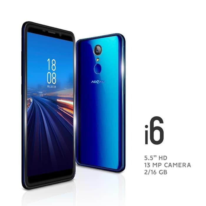 [33] Advan i6 4G LTE- Lcd 5,5" HD FullView - Ram 2GB / 16GB - Fingerprint Handphone / Phone / HP