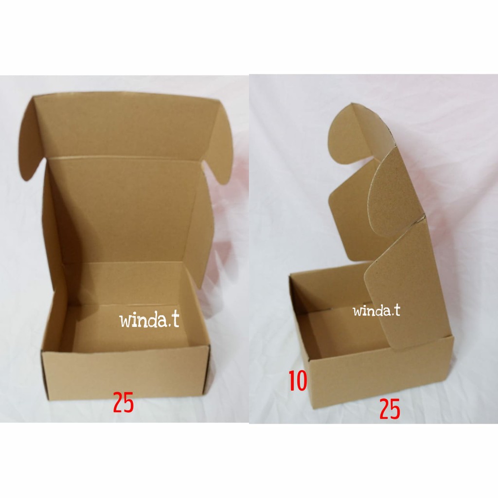 

KARDUS DIECUT 25 X 25 X 10 / DUS PACKING / DUS COKLAT / KARDUS BOX MURAH
