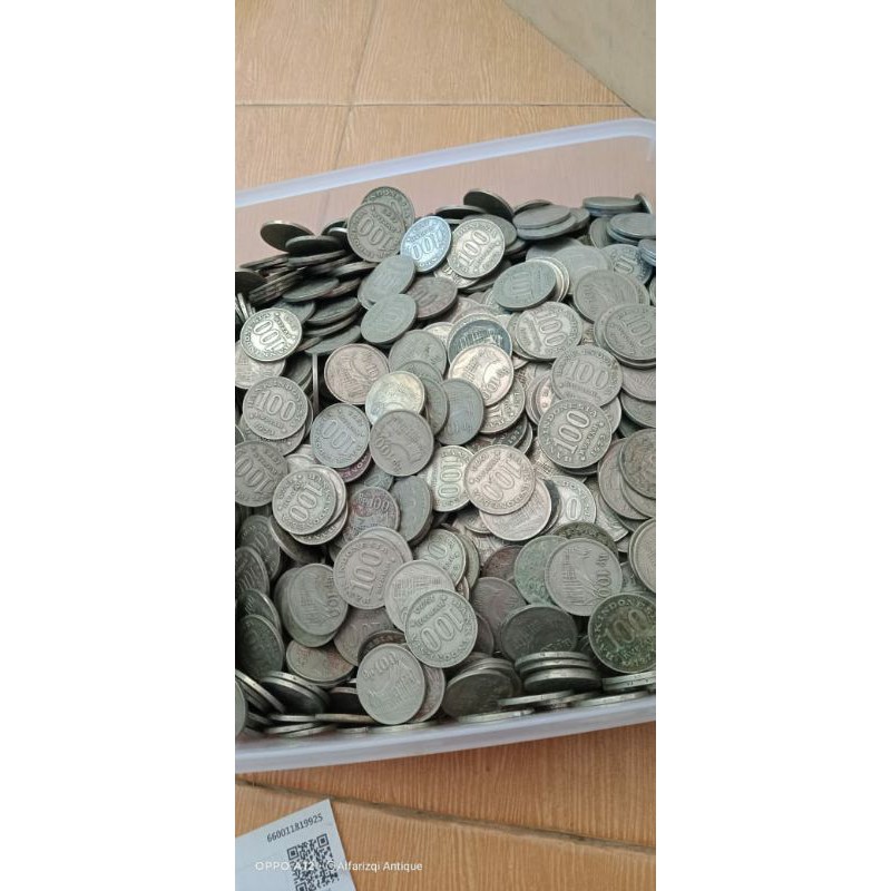 Koin 100 rupiah tebal tahun 1973 uang indonesia uang kuno
