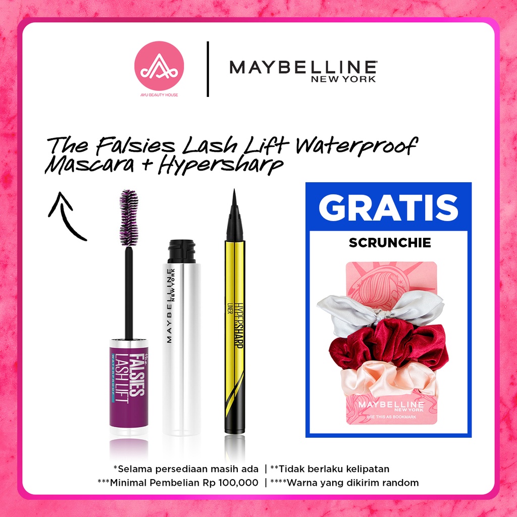Maybelline The Falsies Lash Lift Waterproof Mascara + Hypersharp