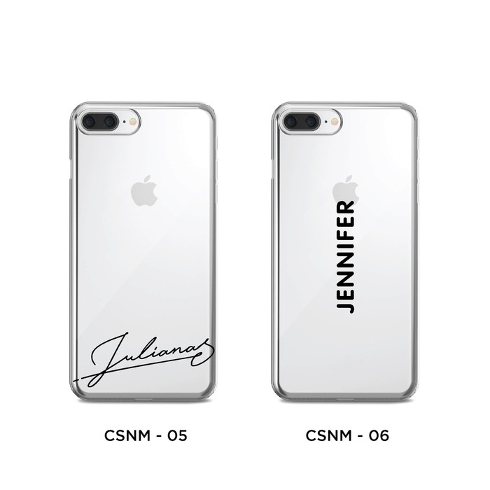 Premium Bumper Case iPhone Printed | Custom Nama | CSNM 01 - 02