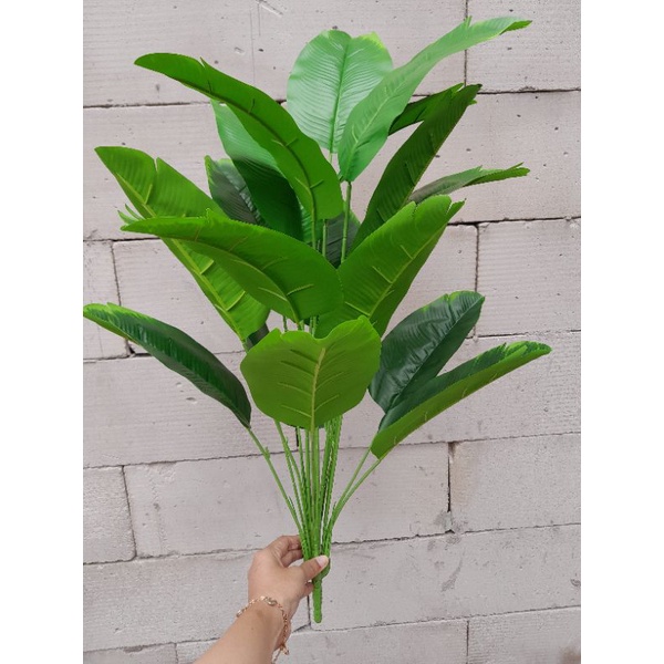 TANAMAN POHON PISANG PALSU ARTIFICIAL 18 CABANG(belum pot)