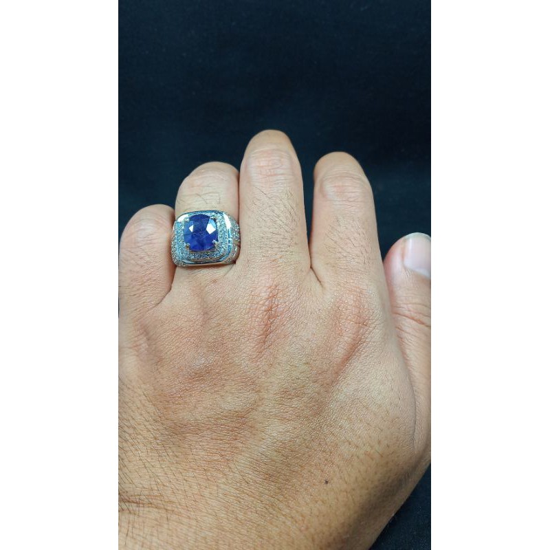 BATU ASLI BLUE SAFIR ASLI SIAP PAKAI