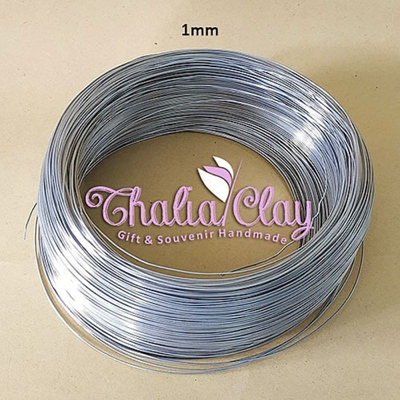 KAWAT ALUMINIUM 1MM KAWAT BONSAI 1MM KAWAT LENTUR KAWAT ANTI KARAT ALAT CLAY BAHAN CLAY