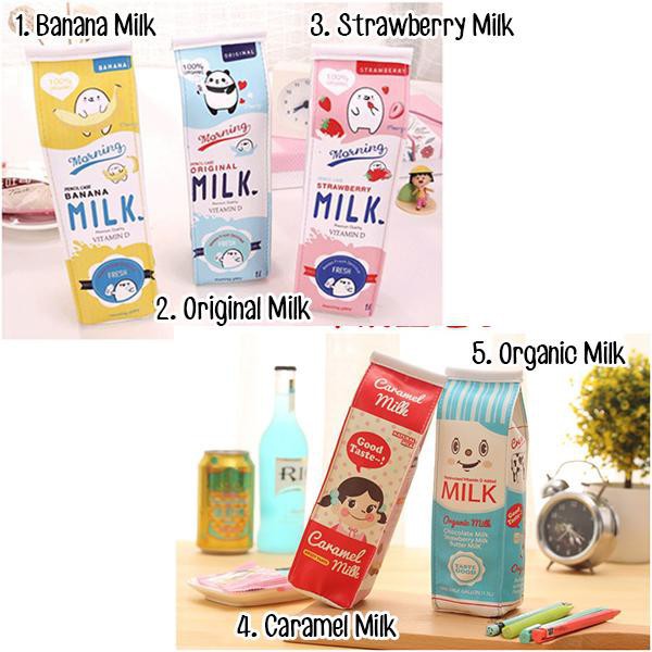 

KOTAK PENSIL LUCU DAN UNIK BENTUK MILK KOTAK SUSU PENCIL CASE TEMPAT PENSIL