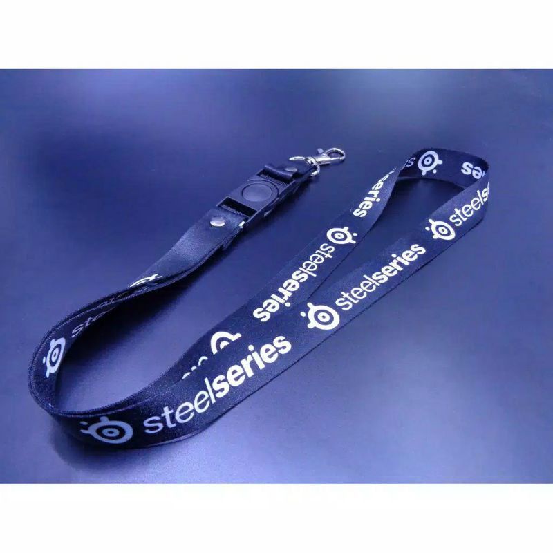 

Lanyard STEEL SERIES tali lanyard DISTRO gantungan kunci name tag id card kartu nama / tali lanyard gantungan leher