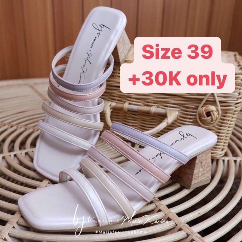 Beajove x Maria Karina Serene Heels Sandals Tutty Fruity size 39 bjv mariakarina kirana feels home