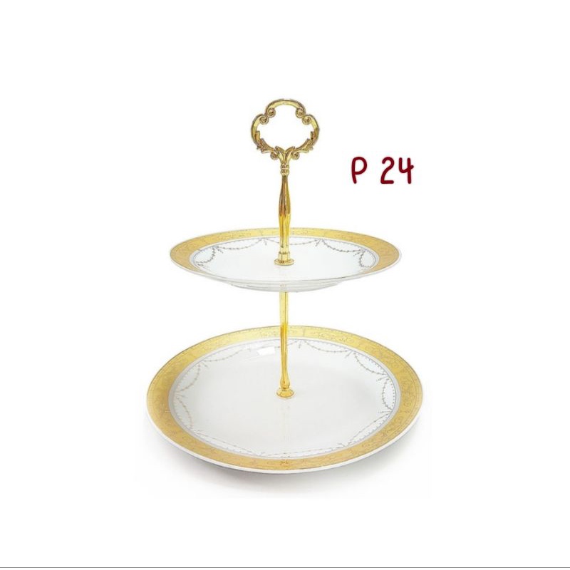 Vicenza Double Plate - Piring susun 2 vicenza P 24 (per set)