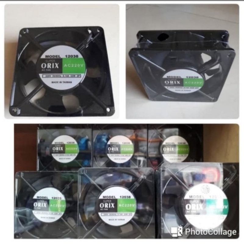 Cooling fan ac ORIX 12cm AC 220v + jaring