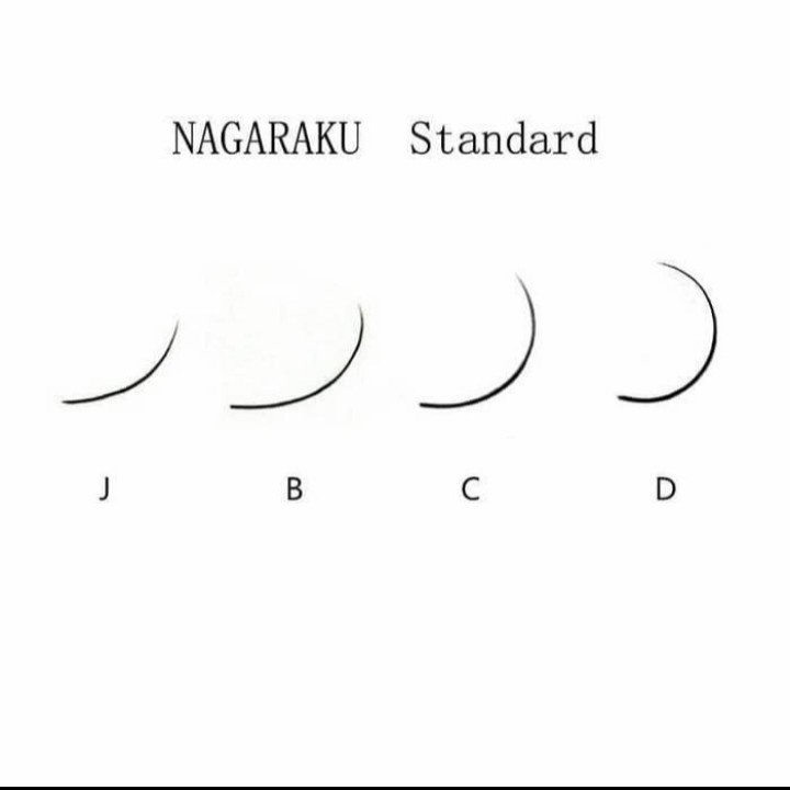 Nagaraku 0.07 dan 0.10 dan 0.12 eyelash extension