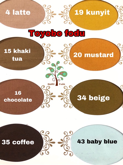 Bahan Multi kain katun cotton toyobo FODU (COPYRIGHT, TERDAFTAR) asli premium