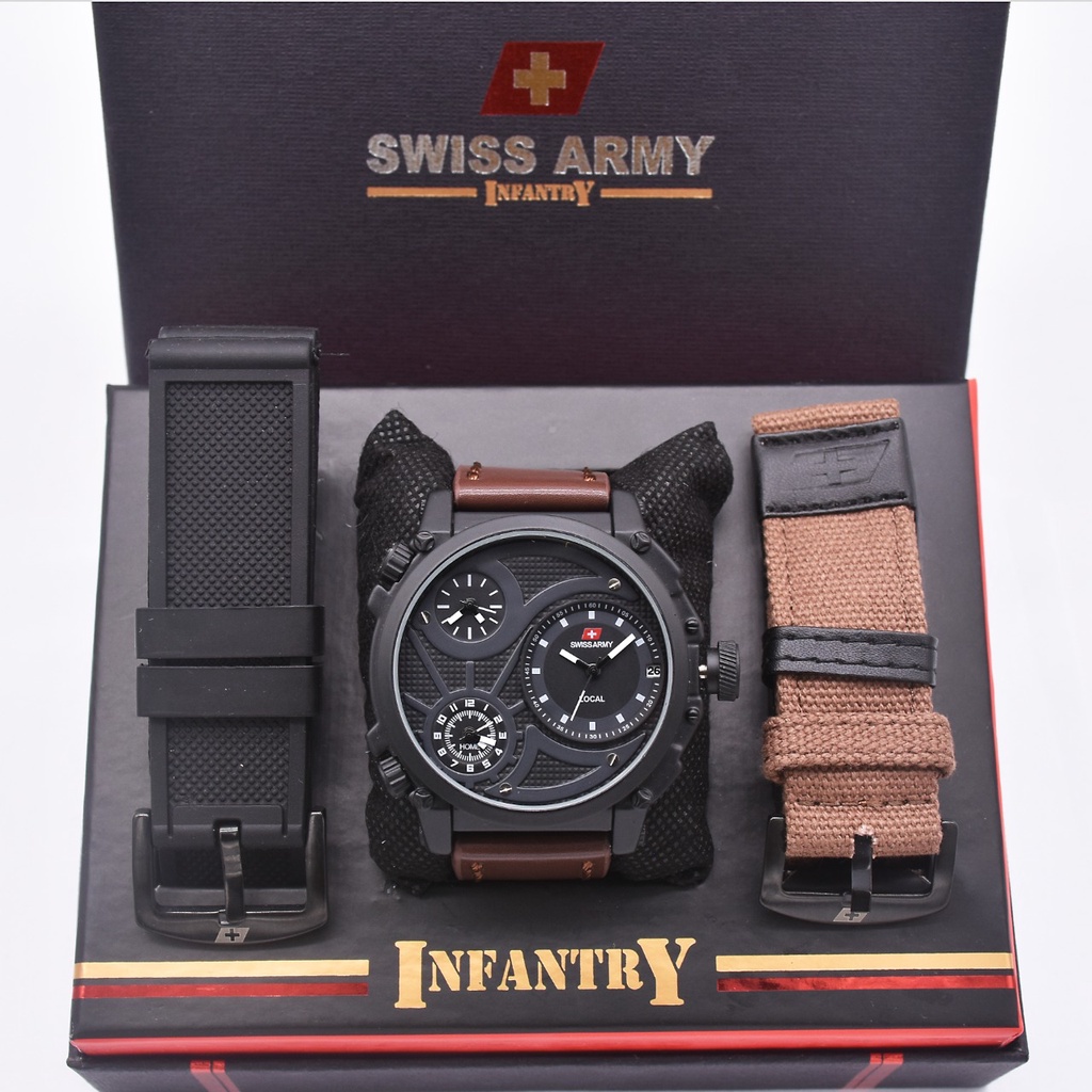 JAM TANGAN  S-ARMY INFANTRY 3 waktu aktif TERLARIS ( bisa COD ) 14